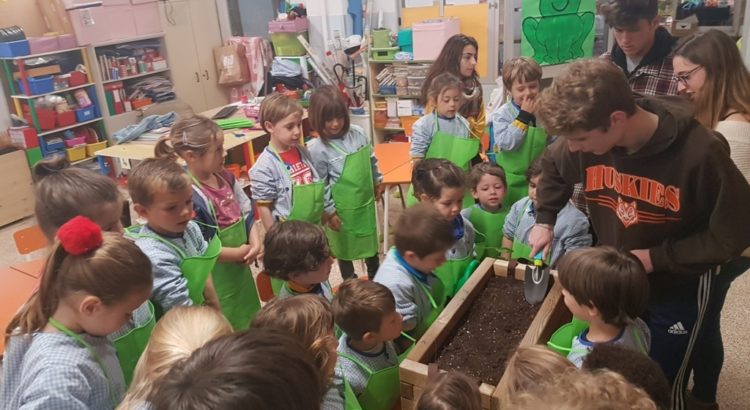 2n de batxiller i 2n d’infantil comparteixen el projecte d’un hortet a pasteres (part II) 2n de batxiller i 2n d’infantil comparteixen el projecte d’un hortet a pasteres (part II)